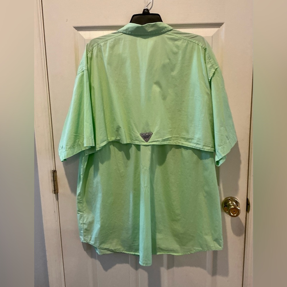 Columbia PFG Men’s Bahama II Lime Green Outdoor Fishing Shirt Lightweight XLT - Picture 3 of 9